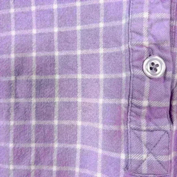 CABERNET SLEEPWEAR Purple ¾ Sleeve Long Super Cozy Flannel Nightgown Women L - Picture 7 of 10